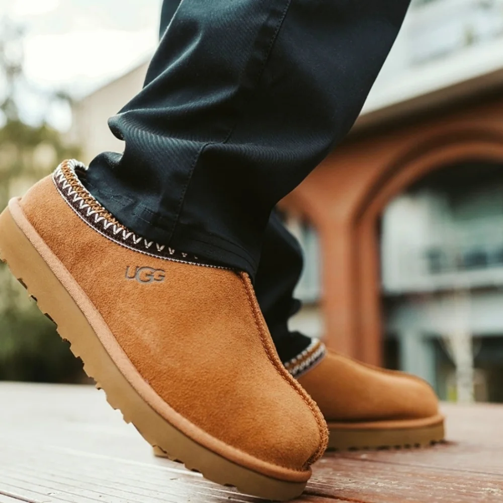 Moccasin Ugg Slippers Men Sale UGG Men's Ascot Slipper, Chestnut 18